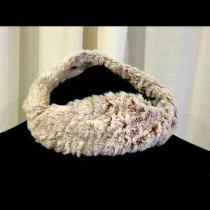 Faux fur head wrap ear warmers